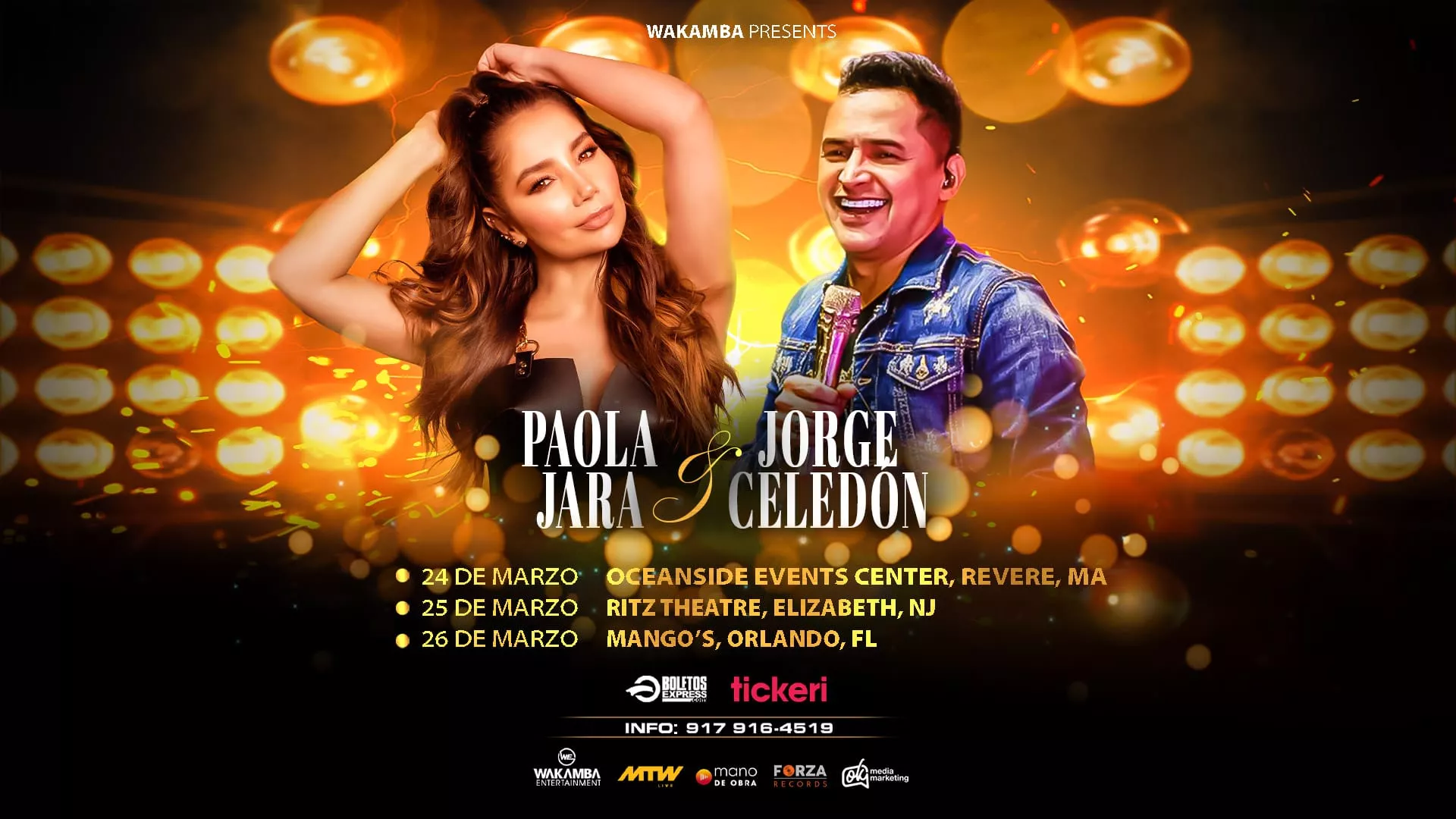 La artista colombiana Paola Jara llega a Estados Unidos con su gira 'Vivencias Tour 2023' en donde tendrá como invitado a Jorge Celedón el 24, 25 y 26 de marzo.