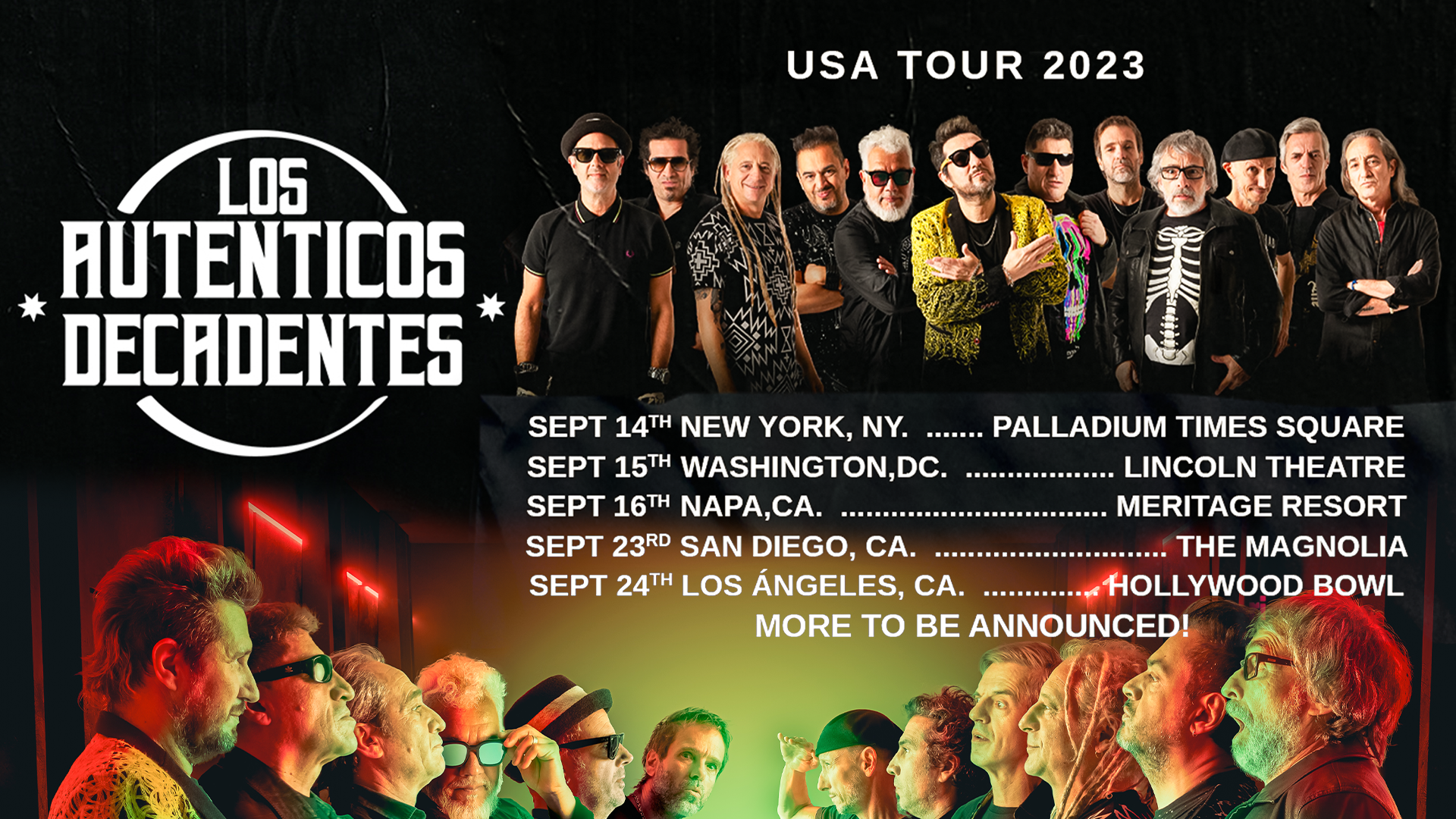 Los Auténticos Decadentes USA Tour 2023