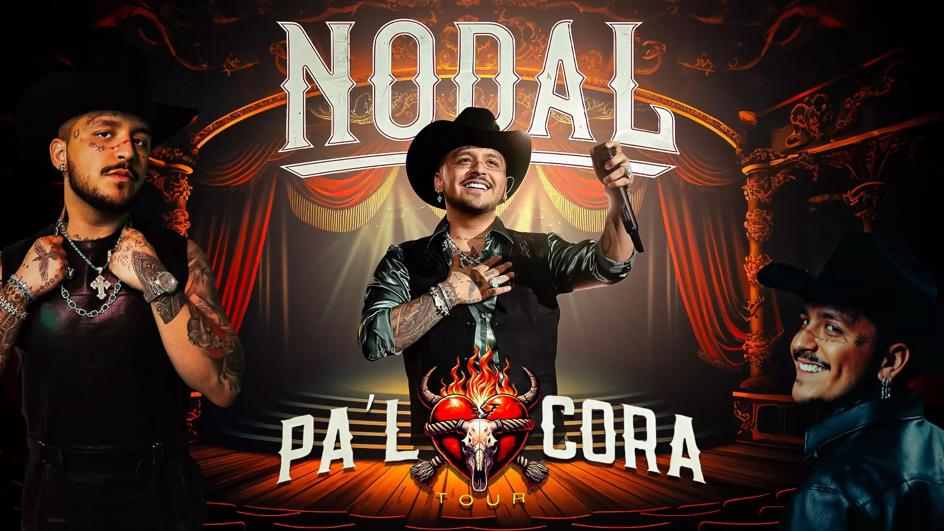 Christian Nodal Concierto en 'Pa'l Cora Tour' por Estados Unidos