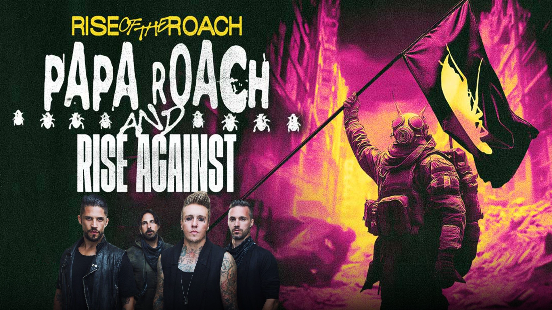 Papa Roach Tour 2025 USA 'Rise of the Roach'